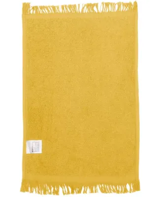 Q-Tees T100 Fringed Fingertip Towel Yellow