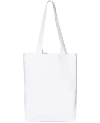 Q-Tees Q1000 12L Gussetted Shopping Bag White