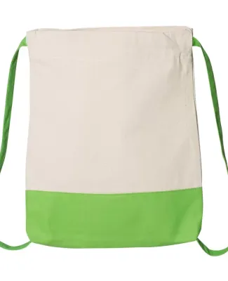 Q-Tees Q125700 8L Sport Backpack Natural/ Lime