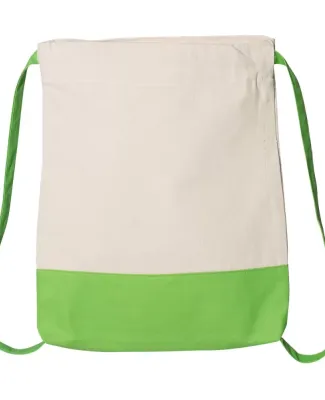 Q-Tees Q125700 8L Sport Backpack Natural/ Lime