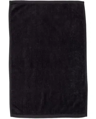 Q-Tees T200 Hemmed Hand Towel Black