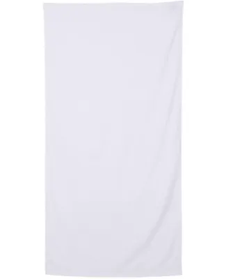 Q-Tees QV3060 Velour Beach Towel White