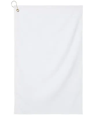 Q-Tees T300G Grommet Deluxe Hemmed Towel White