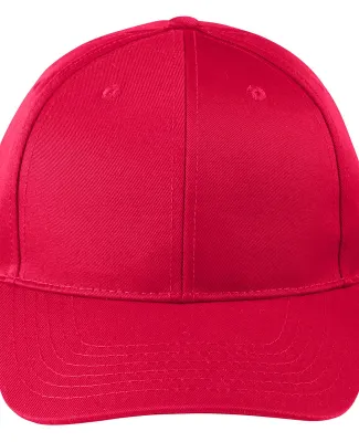 Big Accessories BX020SB Adult Structured Twill 6-P RED