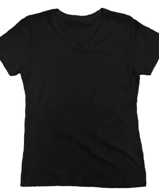 Boxercraft YT23 Girls' Relaxed V-Neck T-Shirt Black