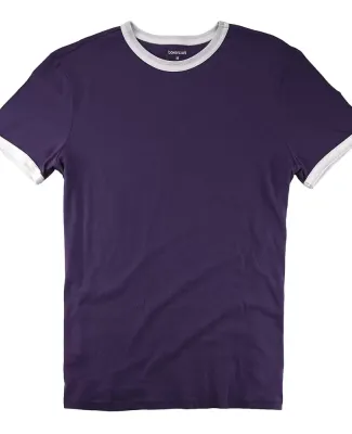 Boxercraft T49 Ringer T-Shirt Purple/ White