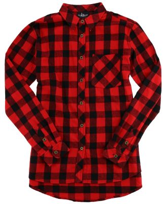 Boxercraft PF50 Women's Plus Size Flannel Shirt Red/ Black Buffalo