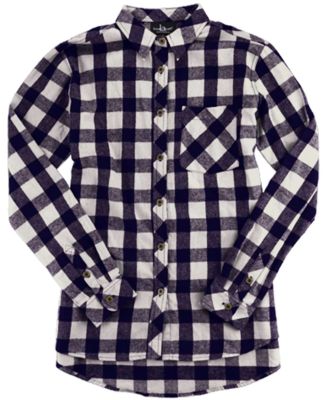 Boxercraft PF50 Women's Plus Size Flannel Shirt Navy/ Natural Buffalo