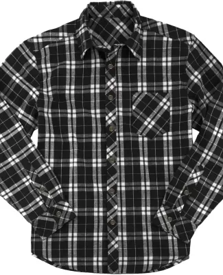 Boxercraft F51 Flannel Shirt Black/ White
