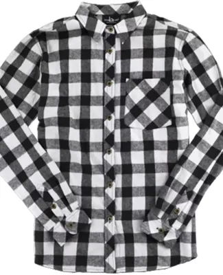 Boxercraft F51 Flannel Shirt White/ Black Buffalo