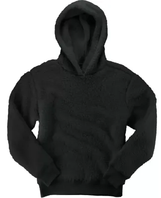 Boxercraft YQ15 Youth Sherpa Hooded Pillover Charcoal
