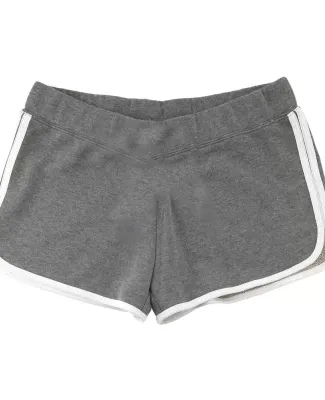 Boxercraft YR65 Girls' Relay Shorts Granite/ White