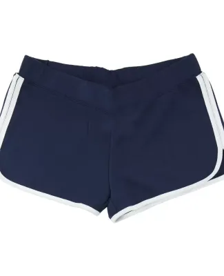 Boxercraft YR65 Girls' Relay Shorts Navy/ White