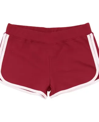 Boxercraft YR65 Girls' Relay Shorts Red/ White