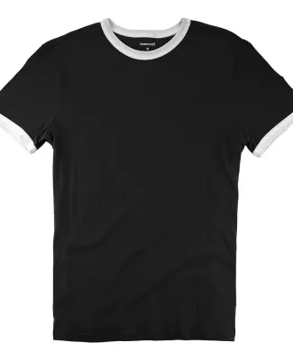 Boxercraft YT49 Youth Ringer T-Shirt Black/ White