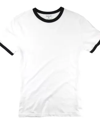 Boxercraft YT49 Youth Ringer T-Shirt White/ Black