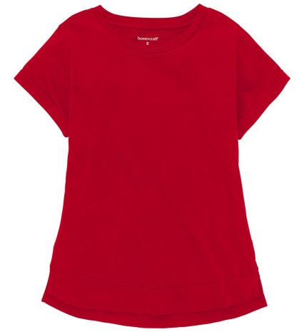 Boxercraft T57 Women's Vintage Cuff T-Shirt in Red