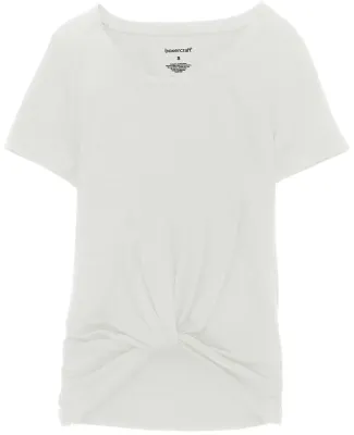 Boxercraft YT52 Girls' Twisted T-Shirt White