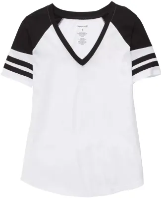 Boxercraft YT54 Girls' Arena T-Shirt White/ Black