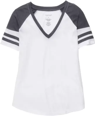 Boxercraft YT54 Girls' Arena T-Shirt White/ Charcoal
