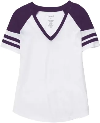 Boxercraft YT54 Girls' Arena T-Shirt White/ Purple