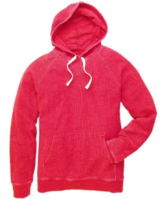 Boxercraft D04 Unisex Corduroy Raglan Hooded Pullo Red