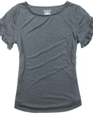 Boxercraft T64 Women's Ruffle Sleeve T-Shirt Granite