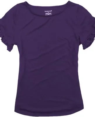 Boxercraft T64 Women's Ruffle Sleeve T-Shirt Purple