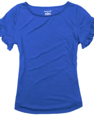 Boxercraft T64 Women's Ruffle Sleeve T-Shirt Royal