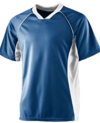 Augusta Sportswear 243 WICKING SOCCER SHIRT in Navy/ white