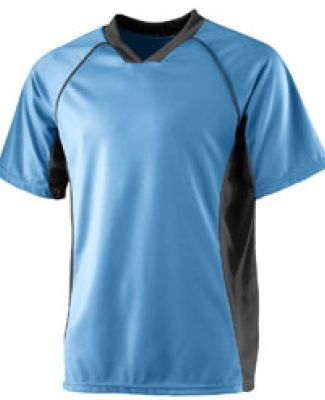 Augusta Sportswear 243 WICKING SOCCER SHIRT in Columbia blue/ black