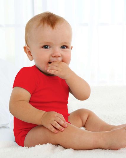 Boxercraft BK01 Baby Essential Bodysuit in Red