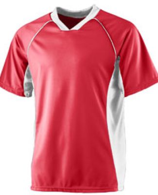 Augusta Sportswear 244 YOUTH WICKING SOCCER SHIRT in Red/ white