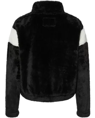 Boxercraft FZ04 Women's Remy Fuzzy Fleece Pullover Black/ Natural