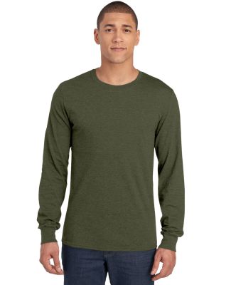 Jerzees 560LSR Premium Blended Ringspun Long Sleev in Military green heather