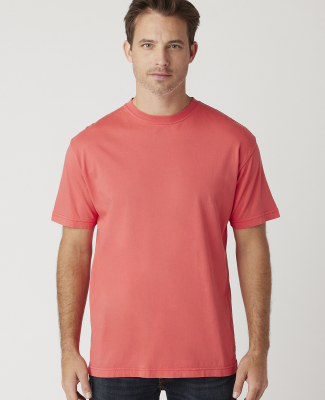 Cotton Heritage OU1690 Garment Dye Short Sleeve in Flamingo