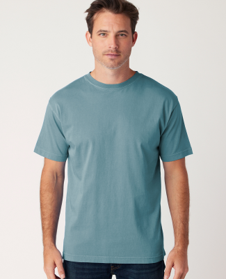 Cotton Heritage OU1690 Garment Dye Short Sleeve in Dusty teal