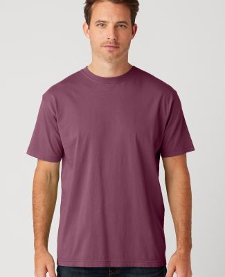 Cotton Heritage OU1690 Garment Dye Short Sleeve in Plum wine