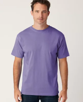 Cotton Heritage OU1690 Garment Dye Short Sleeve in Purple haze