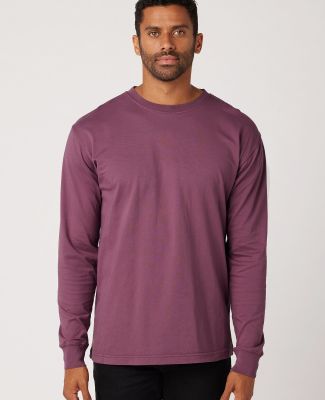 Cotton Heritage OU1964 Garment Dye Long Sleeve in Plum wine