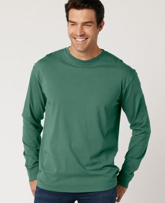 Cotton Heritage OU1964 Garment Dye Long Sleeve in Jade
