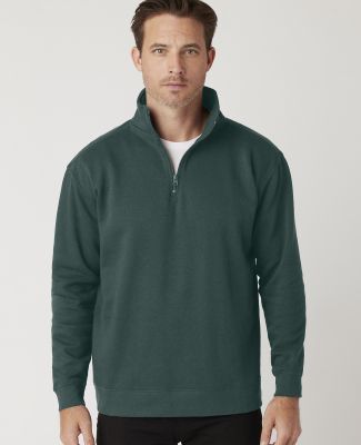 Cotton Heritage M2475 Quarter-Zip Fleece in Pine
