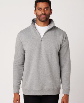 Cotton Heritage M2475 Quarter-Zip Fleece in Carbon grey