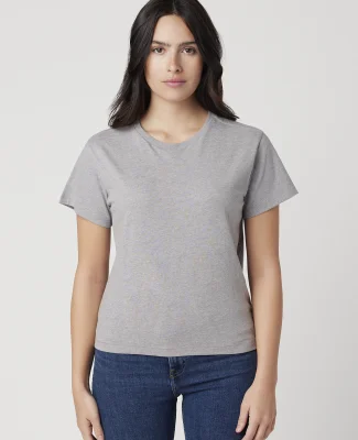 Cotton Heritage OW1086 High-Waisted Crop Tee in Carbon grey