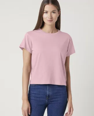 Cotton Heritage OW1086 High-Waisted Crop Tee in Pale rosette