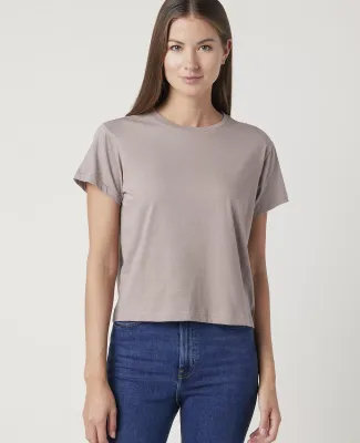 Cotton Heritage OW1086 High-Waisted Crop Tee in Latte