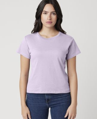 Cotton Heritage OW1086 High-Waisted Crop Tee in Lavender