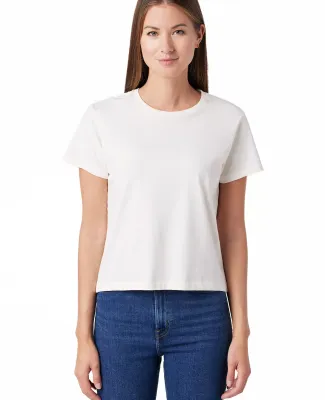 Cotton Heritage OW1086 High-Waisted Crop Tee in Vintage white