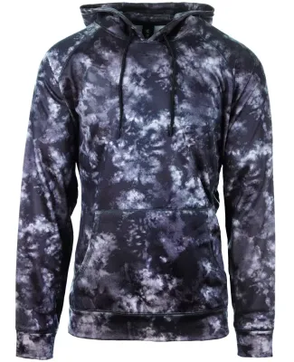 Burnside Clothing 8670 Performance Raglan Pullover Navy Tie Dye