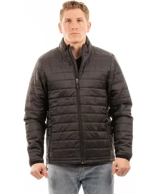 Burnside Clothing 8713 Elemental Puffer Jacket in Black